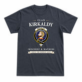Kirkaldy Tartan Crest Mischief and Mayhem T-shirt