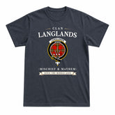 Langlands Tartan Crest Mischief and Mayhem T-shirt