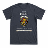Lyall Tartan Crest Mischief and Mayhem T-shirt