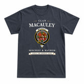 MacAuley Ancient Tartan Crest Mischief and Mayhem T-shirt