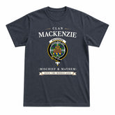 MacKenzie Dress Modern Tartan Crest Mischief and Mayhem T-shirt