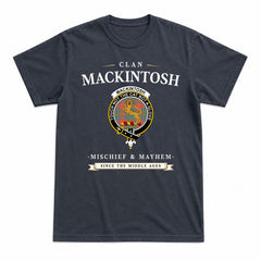 MacKintosh Ancient Tartan Crest Mischief and Mayhem T-shirt