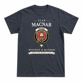 MacNab Ancient Tartan Crest Mischief and Mayhem T-shirt