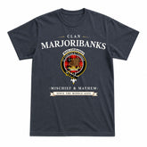 Marjoribanks Tartan Crest Mischief and Mayhem T-shirt