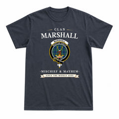 Marshall Tartan Crest Mischief and Mayhem T-shirt