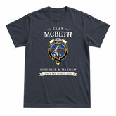 McBeth Modern Tartan Crest Mischief and Mayhem T-shirt
