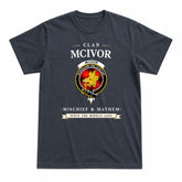 McIvor Tartan Crest Mischief and Mayhem T-shirt