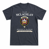 McLachlan Modern Tartan Crest Mischief and Mayhem T-shirt