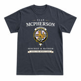 McPherson Dress Modern Tartan Crest Mischief and Mayhem T-shirt