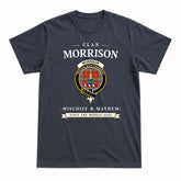 Morrison Red Ancient Tartan Crest Mischief and Mayhem T-shirt