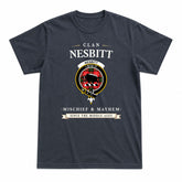 Nesbitt Modern Tartan Crest Mischief and Mayhem T-shirt