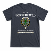 Porterfield Tartan Crest Mischief and Mayhem T-shirt