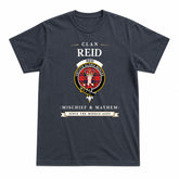 Reid Modern Tartan Crest Mischief and Mayhem T-shirt