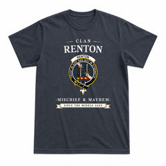 Renton Tartan Crest Mischief and Mayhem T-shirt