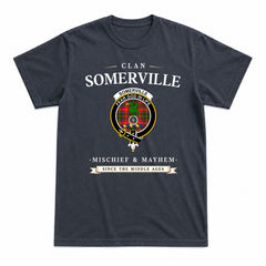 Somerville Tartan Crest Mischief and Mayhem T-shirt