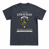 Strachan Tartan Crest Mischief and Mayhem T-shirt