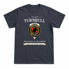 Turnbull Dress Tartan Crest Mischief and Mayhem T-shirt