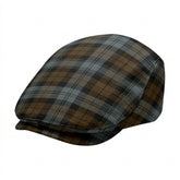 Black Watch Weathered Tartan Flat Caps