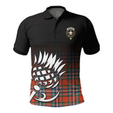 McFarlane Ancient Tartan Crest Polo Shirt - Thistle Black Style