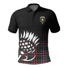 McFarlane Hunting Modern Tartan Crest Polo Shirt - Thistle Black Style