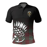 McGregor Hunting Ancient Tartan Crest Polo Shirt - Thistle Black Style