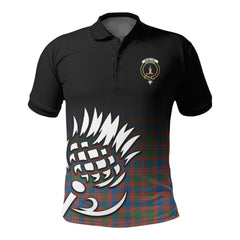 McIntyre Ancient Tartan Crest Polo Shirt - Thistle Black Style