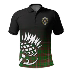 McKinnon Hunting Modern Tartan Crest Polo Shirt - Thistle Black Style