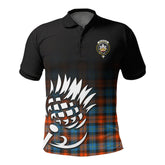 McLachlan Ancient Tartan Crest Polo Shirt - Thistle Black Style