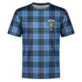 MacKay Blue Tartan Crest T-shirt