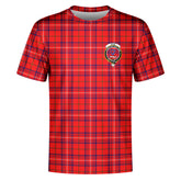 Rose Modern Tartan Crest T-shirt