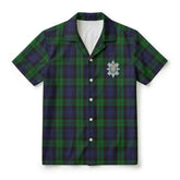 Black Watch Tartan Crest Hawaiian Shirt