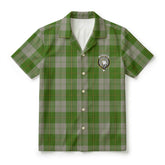Cunningham Dress Green Dancers Tartan Crest Hawaiian Shirt