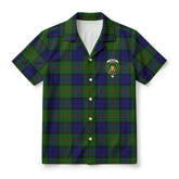 Dundas Modern Tartan Crest Hawaiian Shirt