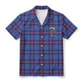 Elliot Modern Tartan Crest Hawaiian Shirt