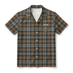 Gordon Weathered Tartan Crest Hawaiian Shirt