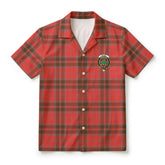 Grant Weathered Tartan Crest Hawaiian Shirt