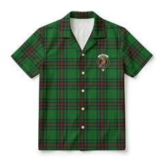 Halkett Tartan Crest Hawaiian Shirt