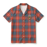 Hamilton Ancient Tartan Crest Hawaiian Shirt