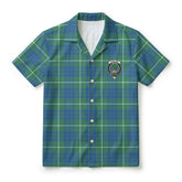 Hamilton Hunting Ancient Tartan Crest Hawaiian Shirt