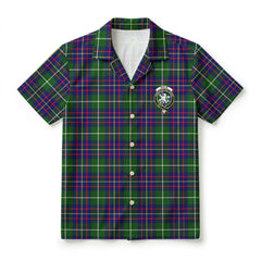 Inglis Modern Tartan Crest Hawaiian Shirt