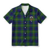 Johnston of Caskieben Tartan Crest Hawaiian Shirt