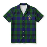 Keith Modern Tartan Crest Hawaiian Shirt
