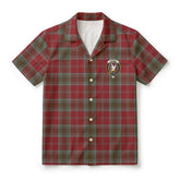 Lindsay Weathered Tartan Crest Hawaiian Shirt