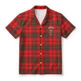 MacDougall Modern Tartan Crest Hawaiian Shirt