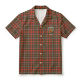 MacIntosh Hunting Weathered Tartan Crest Hawaiian Shirt