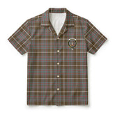 MacIntyre Hunting Weathered Tartan Crest Hawaiian Shirt