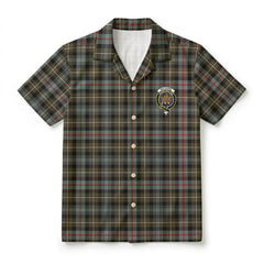 MacKenzie Weathered Tartan Crest Hawaiian Shirt