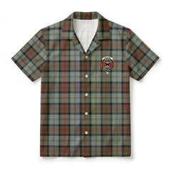 MacLeod of Harris Weathered Tartan Crest Hawaiian Shirt