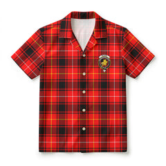 McIver Modern Tartan Crest Hawaiian Shirt