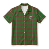 McKinnon Hunting Modern Tartan Crest Hawaiian Shirt